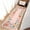 Pink, variant on Floral Runner Rug 2x6 Washable Runner Modern Scalloped Runner Pink Runner Hallway Runner with Non Slip Backing, Low Pile Thin Runner, Indoor Foldable Printed Rug for Entryway Bathroom