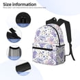 thumbnail image 3 of Disketp Lavender Flowers Mochila Ligera Clásica con Múltiples Bolsillos, Mochila Casual para Hombre y Mujer, Ideal para Escuela, Trabajo y Viajes, 3 of 6