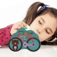 thumbnail image 2 of Metal Piggy Bank Cute Bicycle Piggy Bank Girls Coin Bank with Lock Bicycle Shaped Piggy Bank, 2 of 4
