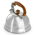 thumbnail image 3 of Mr. Coffee Woodmont 2 Quart Stainless Steel Stovetop Whistling Tea Kettle in Silver, 3 of 6