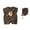 R/1788Brown, variant on Vividxx Baby Boys Romper Jumpsuit With Hat Short Sleeve Bear Print Summer Onesie Casual Playwear For Newborn Newborn Stylish Dailywear