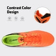 thumbnail image 6 of DREAM PAIRS Men Soccer Shoes Football Sneakers Soccer Outdoor Soccer Cleats ORANGE/BLACK/LEMON/GREEN Size 9.5, 6 of 6