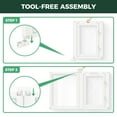 thumbnail image 4 of FXW AuraSpace Acrylic Indoor Dog Playpen for Medium Dogs, 35 Inch, 10 Panels, White, 4 of 7