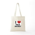 thumbnail image 5 of CafePress - I Love Field Hockey Tote Bag - Unisex Canvas Tote Bag, Beige, 1-Piece, 5 of 6