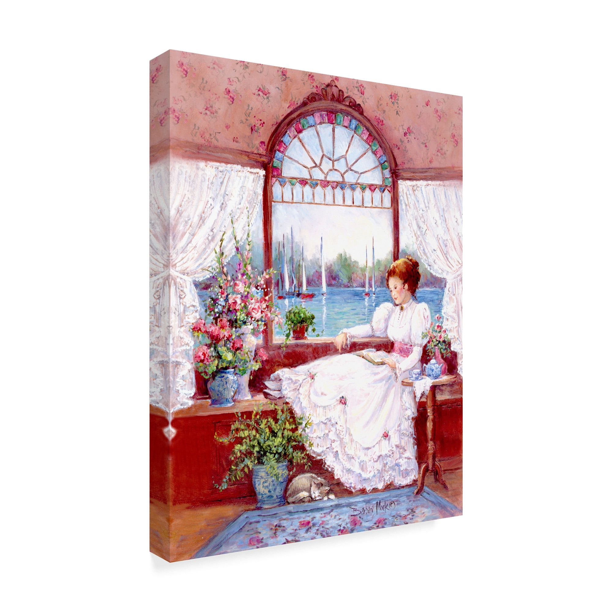 Trademark Fine Art 'Lady In The Window 1' Canvas Art by Barbara Mock
