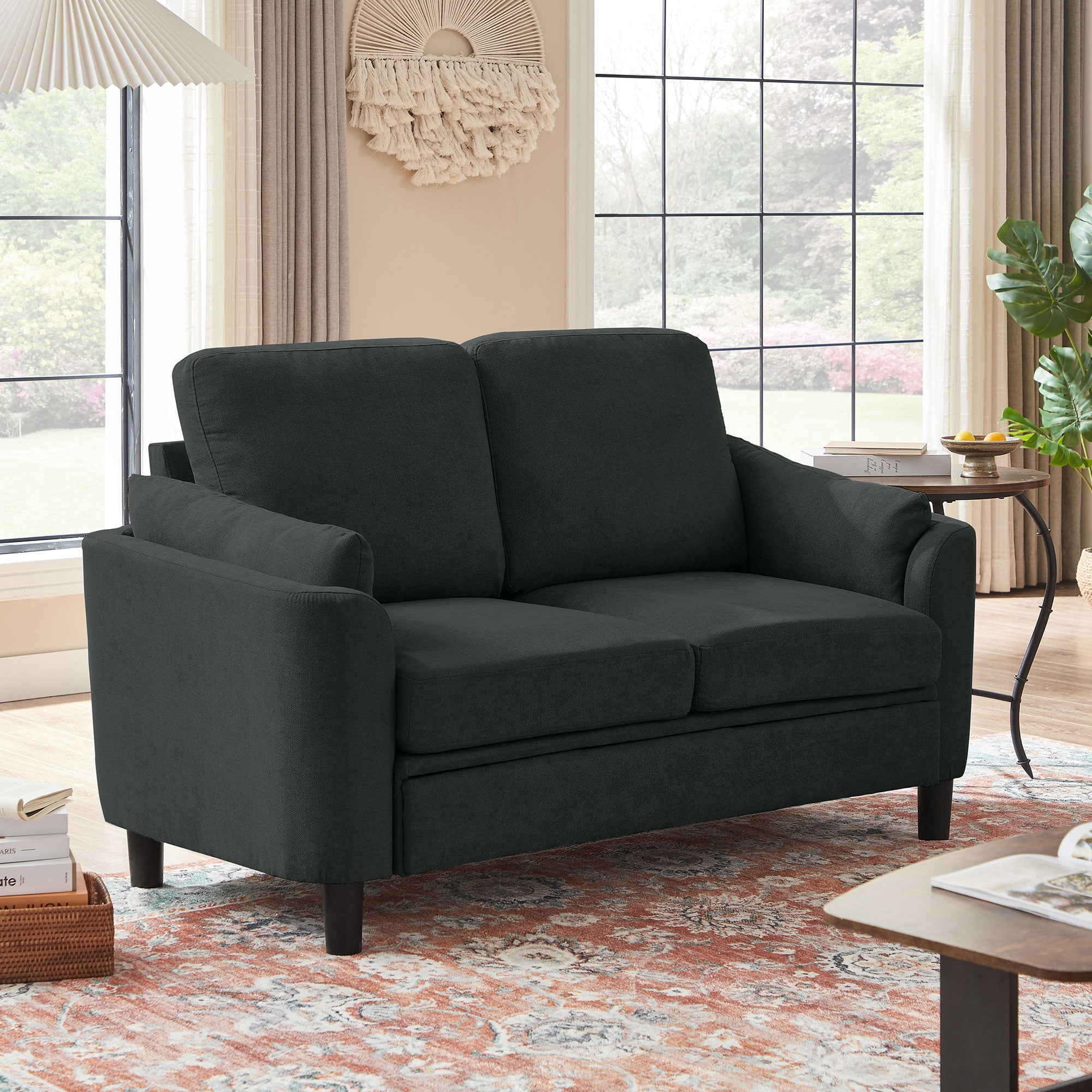 Pingliang Home 59" Loveseat Small Sofa Couch 2 Seater for Living Room Bedroom Apartment Studio Office,Double Seat Love Seat