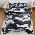 thumbnail image 2 of Btargot 3PCS Camouflage Bedding Set Twin Boys Camo Pattern Comforter Set Gray All Season Kids Bed, 2 of 11