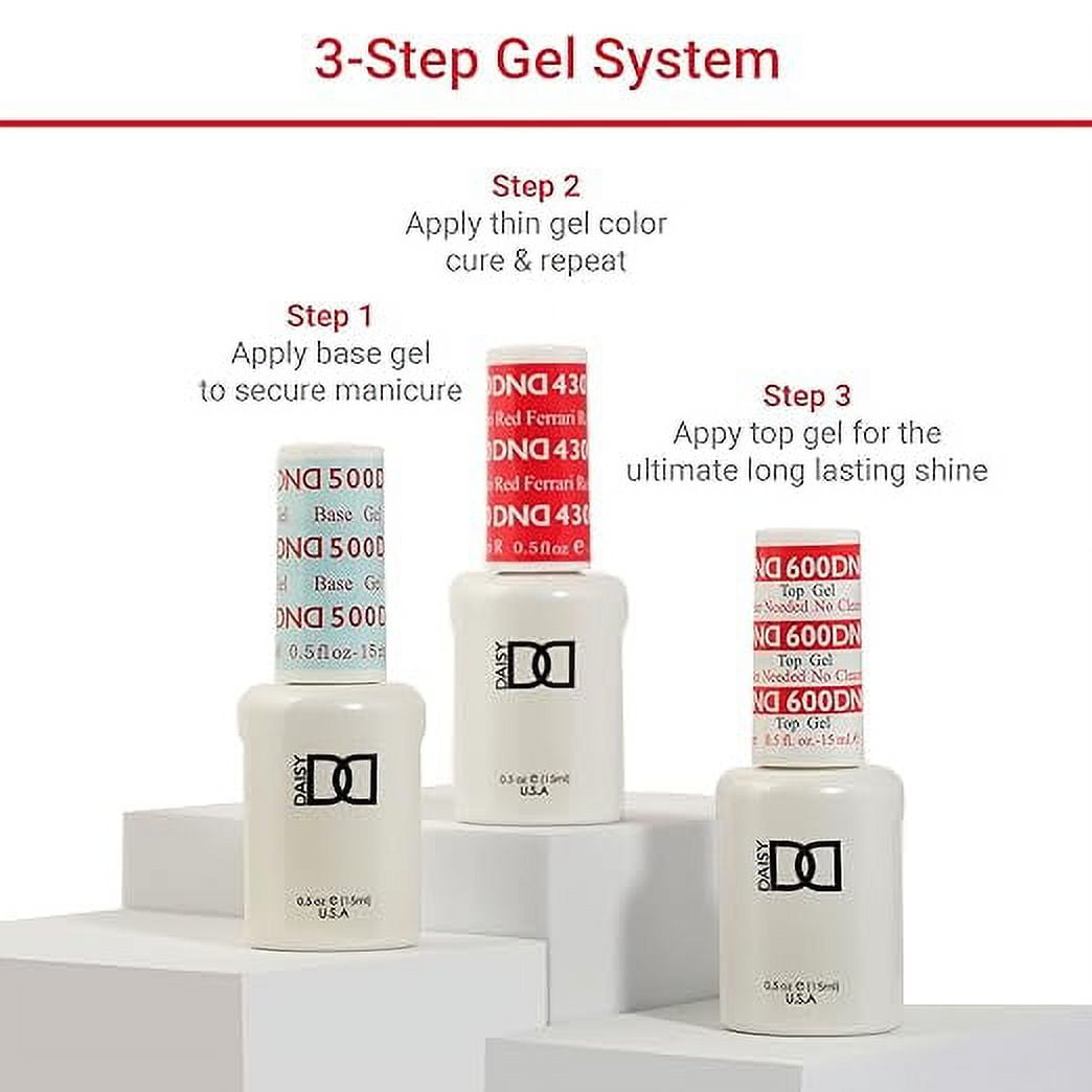 DND Sheer Gel Polish Set - 1 each of Sheer Gel Polish and Sheer Nail Polish 860 She’s White? She’s Pink?