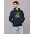 thumbnail image 2 of Lucky Poo Emoji - Fun Clover Charm Design Men's Hoodie, 2 of 4