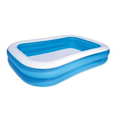 Bestway 8.5' x 69" x 20" Inflatable Blue Rectangular Family Splash Pool, Children 6  years