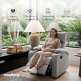 thumbnail image 2 of Sillón Reclinable Easy Living Mezzo Gris, 2 of 6