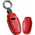 thumbnail image 1 of Key Fob Cover Compatible with Fit for Audi A4 A3 Q3 Q5 Q7 TT TTS RS3 S4 S3 A1 S6 RS4 RS6 Q2L ABS Smart Remote Key Case Keychain Case Holder Protector,Red(type C), 1 of 6