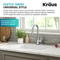 thumbnail image 5 of KRAUS Oletto Single Handle Pull Down Kitchen Faucet with QuickDock Top Mount Installation Assembly in Chrome, 5 of 8