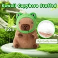 thumbnail image 5 of CHUNYAN 12-in cute capybara plush toy, capybara plush animal capybara doll pillow, holiday gift for boys and girls, 5 of 7