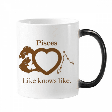 

Motivation Constellation Pisces Love Mug Changing Color Cup Morphing Heat Sensitive 12oz