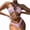 1-Pink, variant on Snakeskin Swimwear for Women Halter One Piece Swimsuit Criss Cross Front High Waisted Cutout Backless Bathing Suit