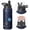 Black-3, variant on Galaxy Insulated Water Bottle with Straw & Cleaning Brush – 18oz | Leakproof, BPA-Free, 304 Stainless Steel, Wide Mouth, Travel Mug for Car, Gym, Office, Starry, Christmas Thanksgiving Gift