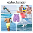thumbnail image 6 of Uemuo Lilac Glittering Pattern Mens Swim Trunks Quick Dry Board Shorts with Mesh Lining, Stretch Beach Shorts Quick Dry No-Chafing Board Shorts-X-Large, 6 of 9