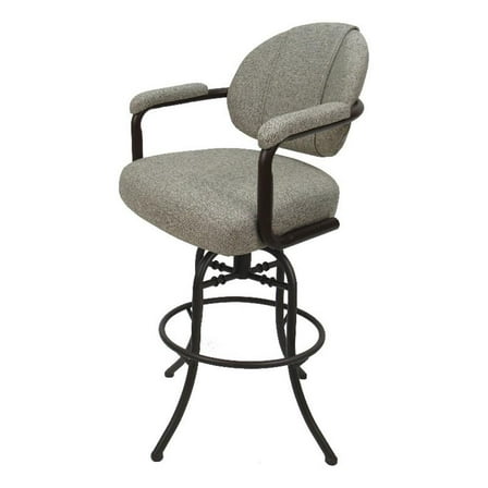 Swivel Tilt Metal Counter 26" Bar Stools - M-70 Portwood Ash - Brown Frame