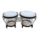 thumbnail image 5 of Juego de tambores Bongo, tambor de mano africano de 6'' y 7'', tambores Bongo transparentes afinables para Blanco, 5 of 9