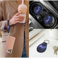 thumbnail image 5 of Pzuqiu 14 Pcs Galaxy Space Front Rear Car Seat Cover Steering Wheel Seat Belt Headrest Coasters Center Console Pad Keychain Automotive Seat Cover Accessories Decorative Protector Gift for Women Men, 5 of 7