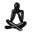 thumbnail image 2 of deevoka Abstract Figure Sculpture Creative for Table Centerpiece Cabinet Living Room Black, 2 of 9