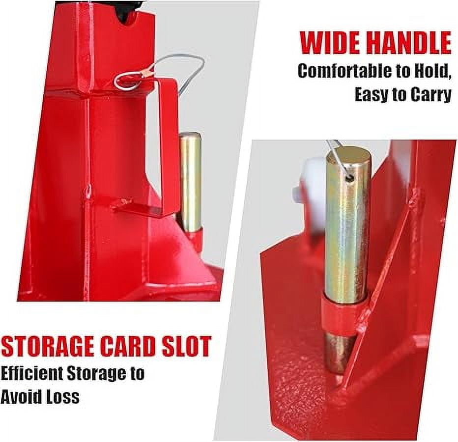 BIG RED 22 Ton Heavy Duty Steel Jack Stands for Trucks and SUVs