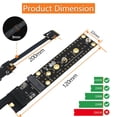 thumbnail image 4 of Add on Card NGFF M.2 Key AE Male to Key M Female Board Adapter with Cable M2 KEY AE to NVME for 2230 2242 2260 2280, 4 of 6