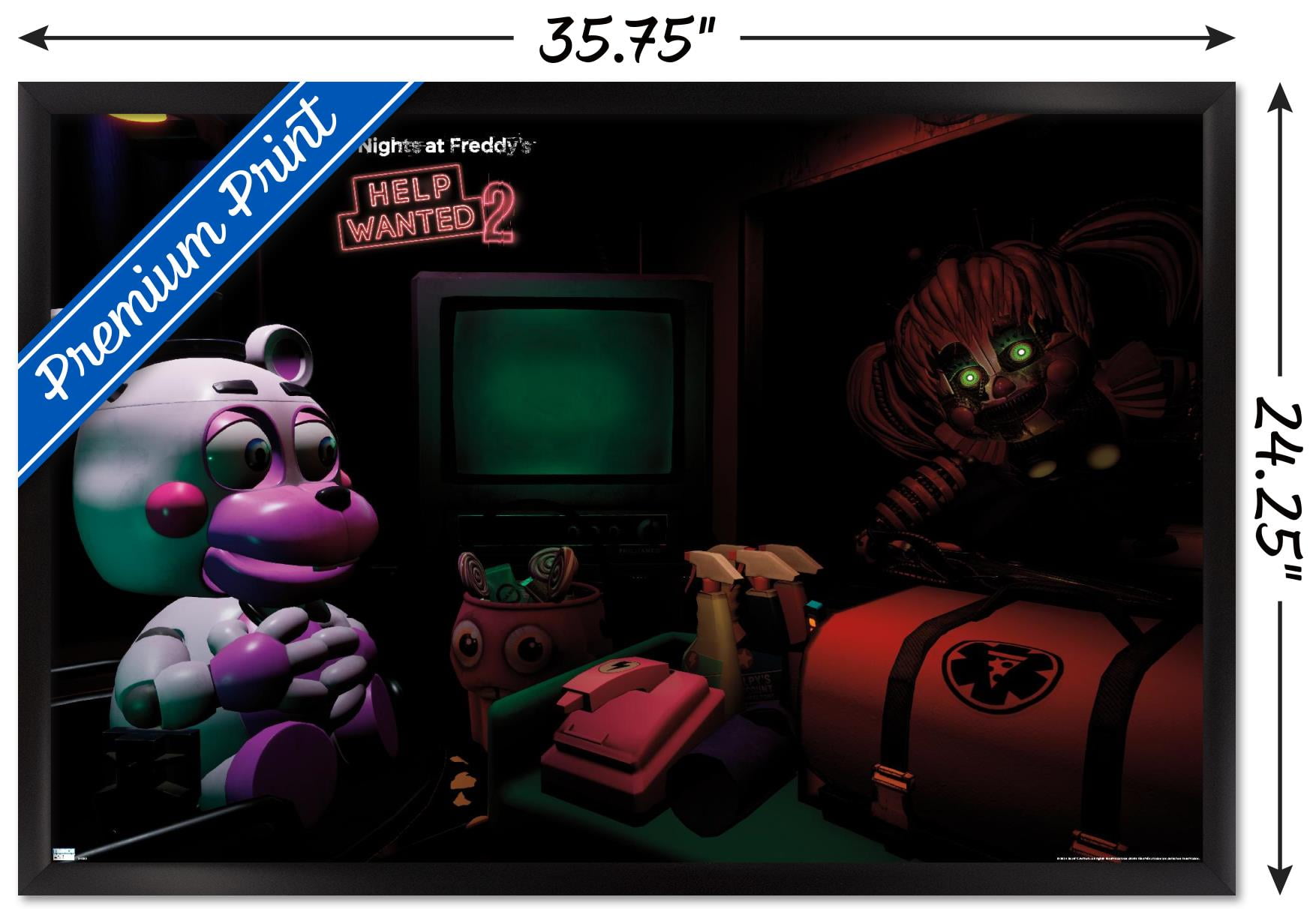 Five Nights at Freddy's: Help Wanted 2 - First Aid Wall Poster, 22.375" x 34" Framed