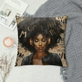 thumbnail image 2 of MLJA  Black Women Throw Pillow Cover Colorful Graffiti Afro Black Woman Cushion Covers Square Pillowcase Decor, 2 of 5