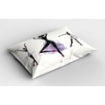 thumbnail image 2 of Ambesonne Ballet Pillow Sham 2 Pack, Ballerina Dancer Silhouettes, 26"x20", Off White Black Mauve, 2 of 3