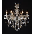 thumbnail image 2 of Candil de Techo Cristal Cortado D'Gala Iluminación DG8015 Champagne de 6 Luces, 2 of 3
