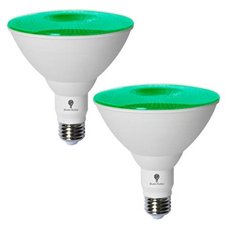 

2 Pack BlueX LED Par38 Flood Green Light Bulb - 18W (120Watt Equivalent) - Dimmable - E26 Base Green LED Lights Party Decoration Porch Home Lighting Holiday Lighting Red Flood Light