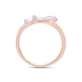 thumbnail image 5 of AFFY White Cubic Zirconia Belt Buckle Fashion Ring In 14k Rose Gold Over Sterling Silver, Ring Size-4.5, 5 of 9