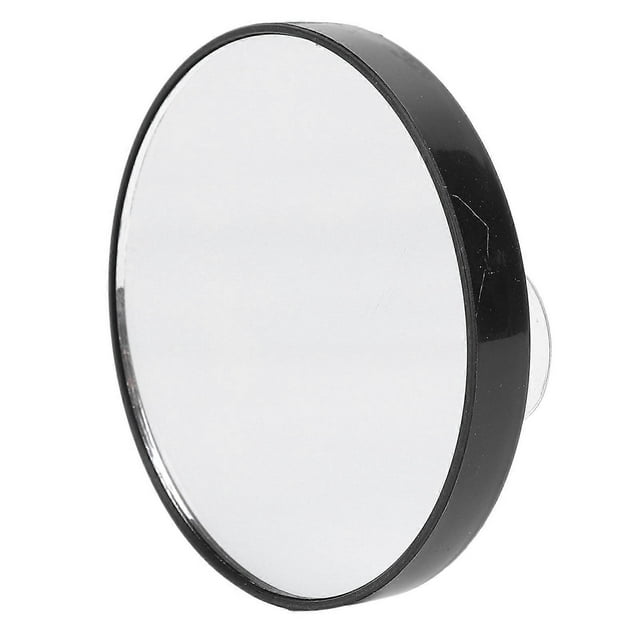 7.5CM 10X Magnifying Mirror With 2 Suction Cups Easy Mounting Round Shape Magnified Makeup Mirror for Home Travel Black