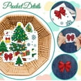 thumbnail image 3 of 4 Sheets Christmas Tree Colorful Water Soluble Hand Sewing Stabilizer for Fabric Stitch Practice Christmas Snowflakes Embroidery Stickers Wash Away Stabilizer for Beginners, 3 of 7