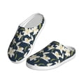 thumbnail image 2 of Easygdp Lilies Flowers Slippers for Women Mens Winter Warm Home Slippers Plush Slip on House Slippers for Indoor Outdoor Shoes-35/36, 2 of 7