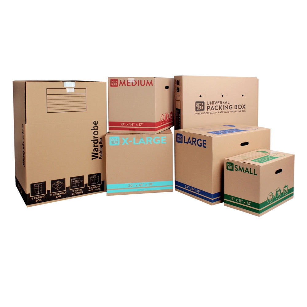 Pen + Gear Universal Moving Box with Cushioning, Fits TVs up to 65", 2 Count