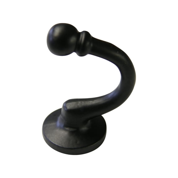 RCH Hardware HK-IR8389-53 Iron Wall Hook, 2.1 Inch, Black