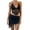Black, variant on Women Sexy Bodycon Mini Skirt Set Summer Long Sleeve Tube Tops Bodycon Mini Skirts 2PCS Set Streewear