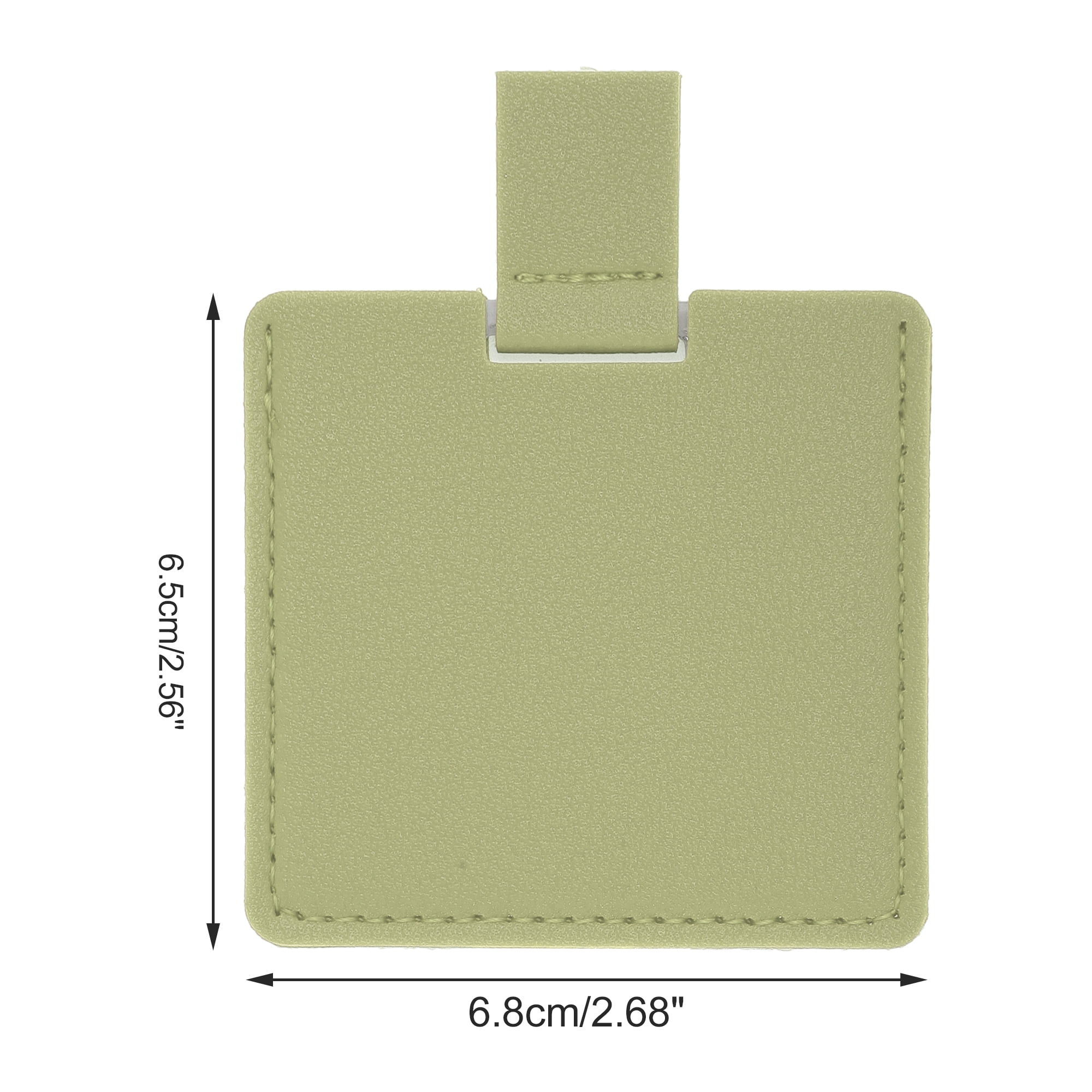 Unique Bargains 1 Pc Square Shape Makeup Mirror Green