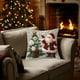 thumbnail image 5 of Fundas de almohada navideñas de 45 x 45 cm | Fundas de almohada decorativas festivas con tela de algodón suave y cremallera oculta para sofá, dormitorio, decoración del hogar, 5 of 5