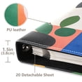 thumbnail image 3 of FORMRS 3 Ring Photo Album 4"x6" Self Adhesive Large Capacity PU Leather Cover, Abstract Plants, 3 of 8