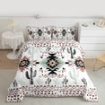 thumbnail image 2 of Homewish White Abstract Aztec Bedding Comforter Set for Men, Western Cactus Plant Twin Comforter Sets, Bohemian Mandala Theme Reversible Bedding Set, Super Cozy Room Decor, 2 Pieces, 2 of 8