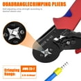 thumbnail image 5 of Beslands 1250pcs  Ferrules Kit: Self-Adjusting Ratchet Crimper Tool for AWG 23-7 (0.25-10mm²) Wires - 8 Sizes Insulated Terminals + Box - Automotive/Home Repair, 5 of 8