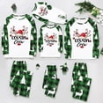 thumbnail image 1 of Conjunto de pijamas navideños familiares a juego de 2 piezas para dormir, papá, mamá, niños, lindos ciervos, estampado de árbol de Navidad, conjuntos de ropa para el hogar, pijamas, 1 of 5