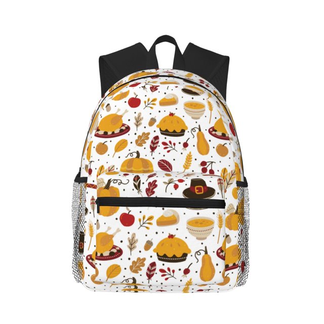 Disketp Thanksgiving Mochila Ligera Clásica con Múltiples Bolsillos, Mochila Casual para Hombre y Mujer, Ideal para Escuela, Trabajo y Viajes