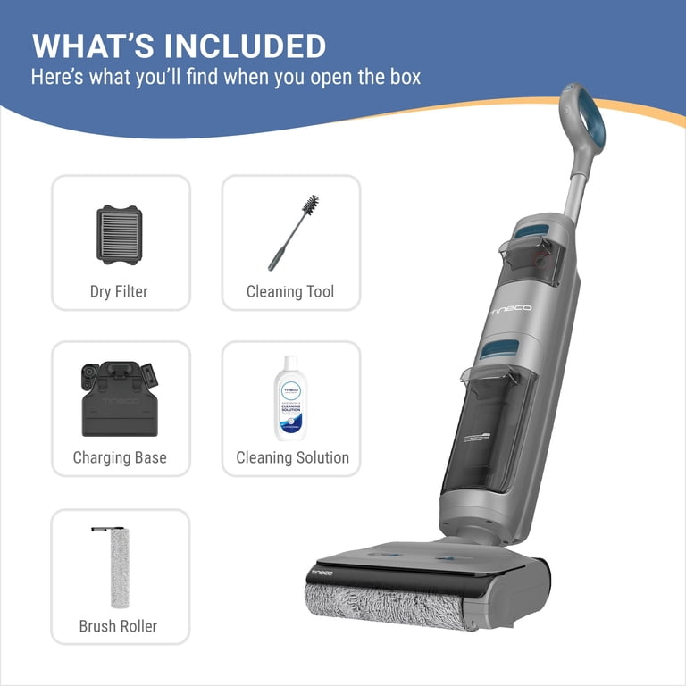 Tineco Cordless Smart Floor Washer, Wet Dry Vacuum Mop Combo
