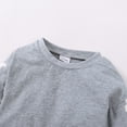 thumbnail image 5 of 18 Months Toddler Baby Girls Clothes Baby Girls Outfits 18-24 Months Baby Girls Long Sleeve Round Neckline Solid Color Top Pants 2PCS Set Gray, 5 of 8