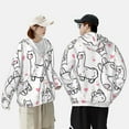 thumbnail image 6 of Gaeub Alpacas and Hearts Men's and Women's UPF 50+ Long-Sleeved Sun Protection Clothing, Fishing Shirt Long Sleeve Zip - Large, 6 of 9
